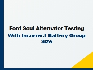 Testing Alternator Voltage with Mismatched Battery Size